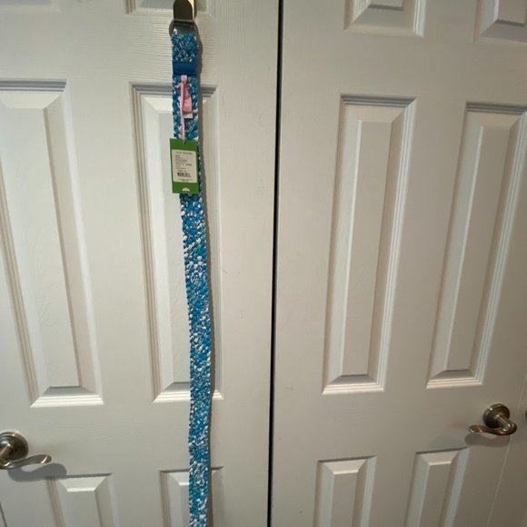 Lilly Pulitzer Blue Making the Rounds Belt NWT